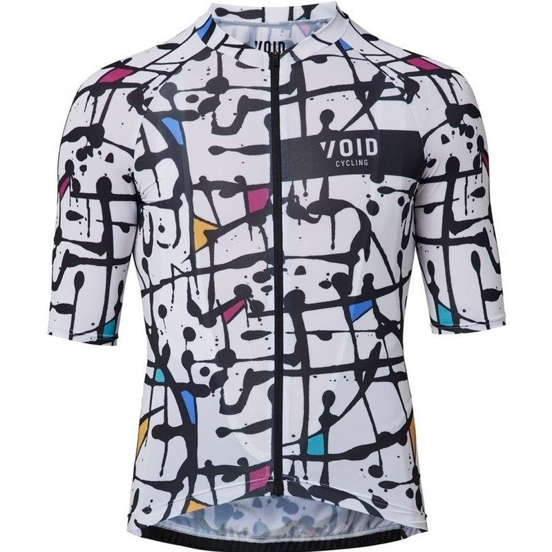 Abstract Short Sleeve Cycling Jersey Men
