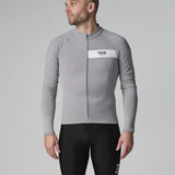 Cykeltröja Herr - Void Core Powerstretch Långärmad Grå