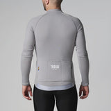 Cykeltröja Herr - Void Core Powerstretch Långärmad Grå