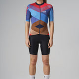 Maillot de cyclisme à manches courtes Abstract Femme