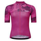 Abstract Short Sleeve Cycling Jersey Women
