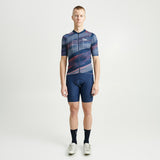 Abstract Short Sleeve Cycling Jersey Men