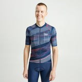 Abstract Short Sleeve Cycling Jersey Men