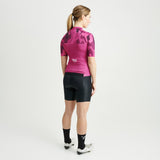 Abstract Short Sleeve Cycling Jersey Women