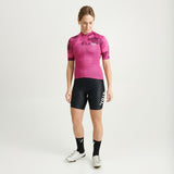 Abstract Short Sleeve Cycling Jersey Women