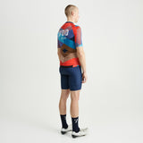 Abstract Short Sleeve Cycling Jersey Men